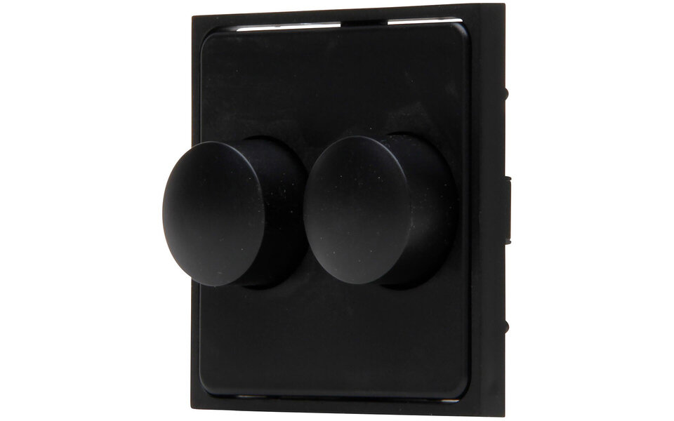 KOPP KOPP Athenis HK07 DUO Dimmer Afdekplaat Mat Zwart