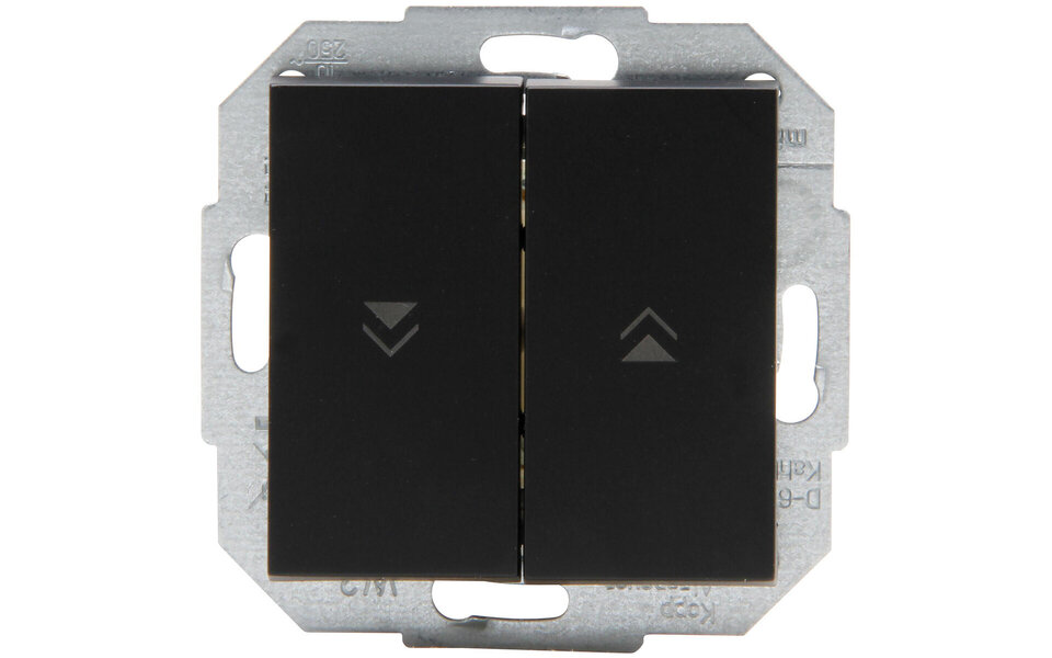 KOPP KOPP Athenis HK07 jaloezieschakelaar matzwart 2-knops