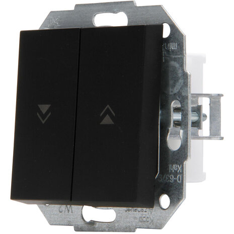 KOPP KOPP Athenis HK07 jaloezieschakelaar matzwart 2-knops KOPP KOPP Athenis HK07 jaloezieschakelaar matzwart 2-knops