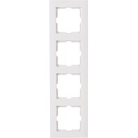 KOPP Athenis 4-voudig afdekraam - helder glans wit