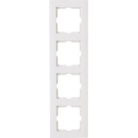 KOPP Athenis 4-voudig afdekraam - helder glans wit KOPP Athenis 4-voudig afdekraam - helder glans wit