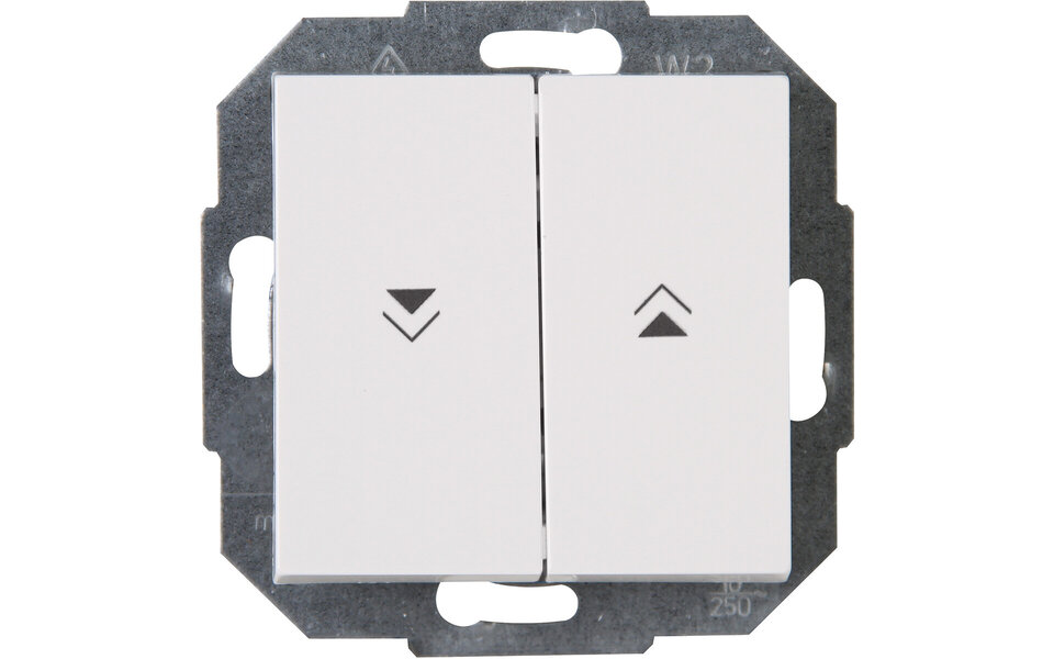 KOPP KOPP Jaloezieschakelaar Athenis HK07 2-knops Wit