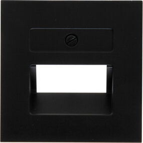 KOPP Athenis HK07 2x UTP afdekplaat mat zwart KOPP Athenis HK07 2x UTP afdekplaat mat zwart