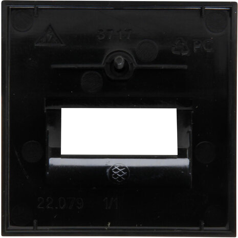 KOPP KOPP Athenis HK07 2x UTP afdekplaat mat zwart