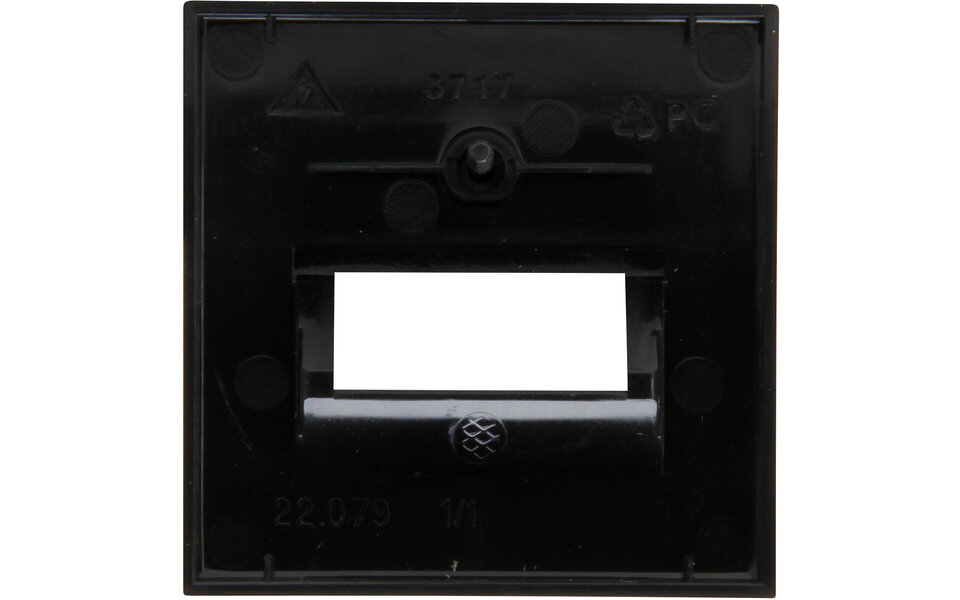 KOPP KOPP Athenis HK07 2x UTP afdekplaat mat zwart