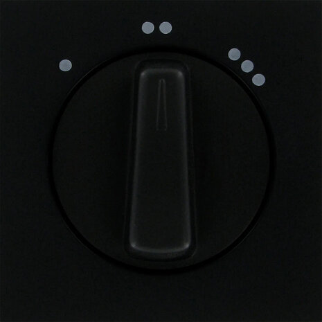 KOPP Athenis HK07 afdekplaat mat zwart 3-standen/ventilator KOPP Athenis HK07 afdekplaat mat zwart 3-standen/ventilator