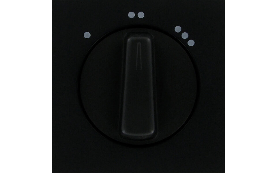 KOPP KOPP Athenis HK07 afdekplaat mat zwart 3-standen/ventilator