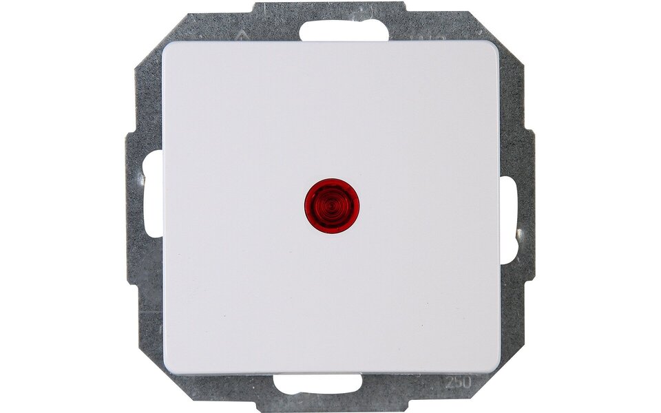 KOPP KOPP Paris HK05 1-knops inbouw controleschakelaar wit KOPP KOPP Paris HK05 1-knops inbouw controleschakelaar wit