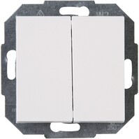 KOPP Athenis dubbele wisselschakelaar 2-knops inbouw wit