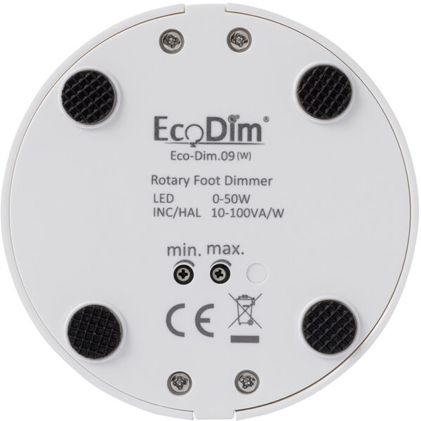 EcoDim EcoDim LED-dimmer 0-50W mat wit | Druk-/draaiknop