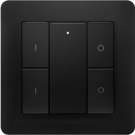 EcoDim EcoDim 2-voudige ZigBee schakelaar zwart (GIRA 55)