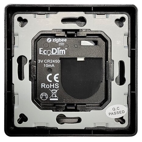 EcoDim EcoDim 2-voudige ZigBee schakelaar zwart (GIRA 55)