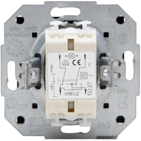 KOPP KOPP HK07 Kruisschakelaar 1-voudig Mat Zwart LED