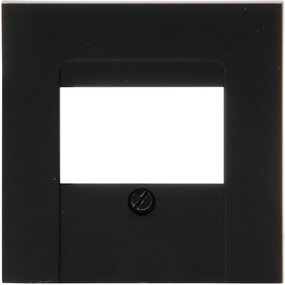 KOPP Afdekplaat Mat Zwart HK07 1–3 TAE/2 USB 70×70×10 mm KOPP Afdekplaat Mat Zwart HK07 1–3 TAE/2 USB 70×70×10 mm