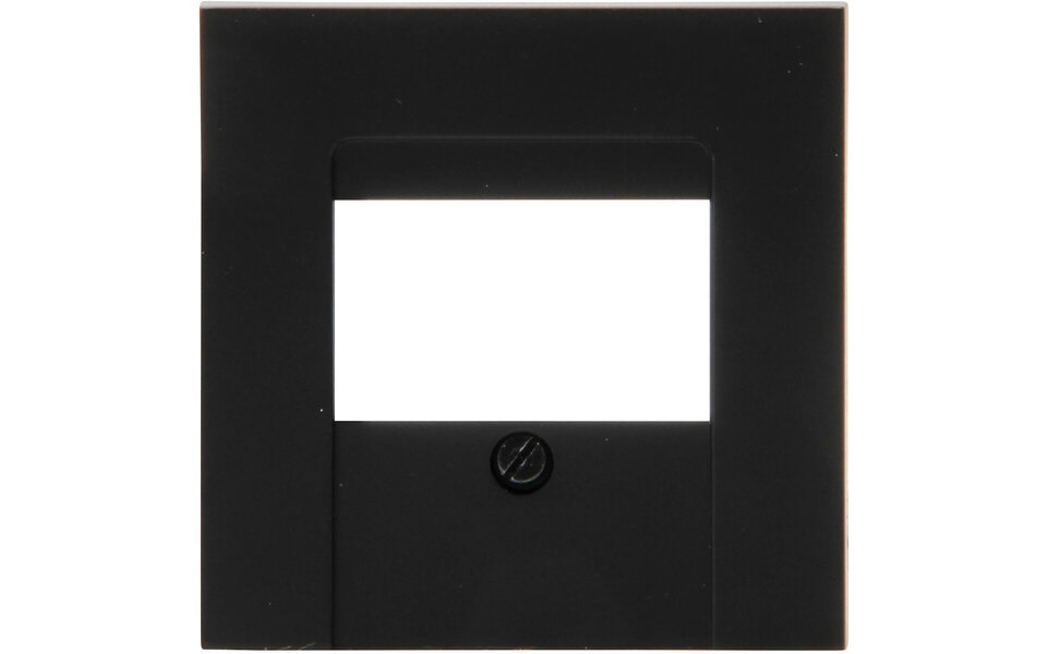 KOPP KOPP Afdekplaat Mat Zwart HK07 1–3 TAE/2 USB 70×70×10 mm KOPP KOPP Afdekplaat Mat Zwart HK07 1–3 TAE/2 USB 70×70×10 mm