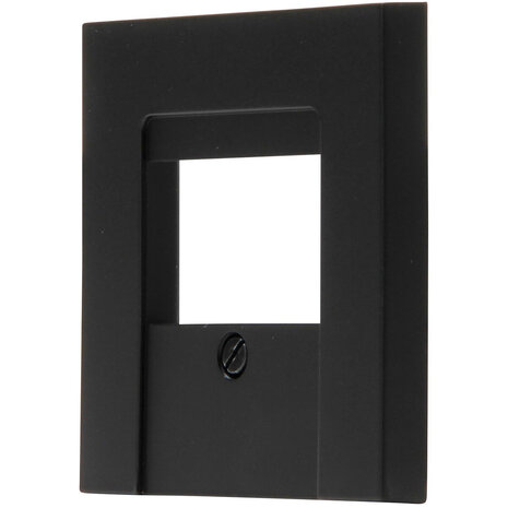 KOPP KOPP Afdekplaat Mat Zwart HK07 1–3 TAE/2 USB 70×70×10 mm