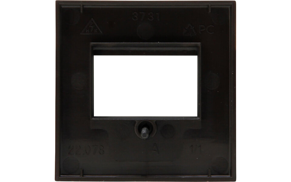 KOPP KOPP Afdekplaat Mat Zwart HK07 1–3 TAE/2 USB 70×70×10 mm KOPP KOPP Afdekplaat Mat Zwart HK07 1–3 TAE/2 USB 70×70×10 mm