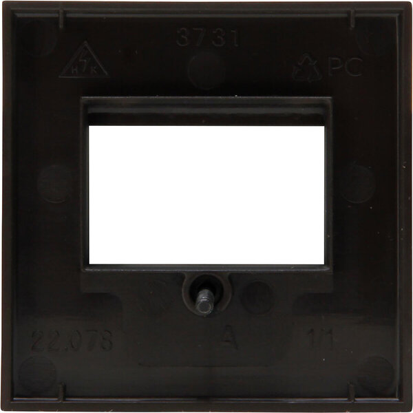 KOPP KOPP Afdekplaat Mat Zwart HK07 1–3 TAE/2 USB 70×70×10 mm