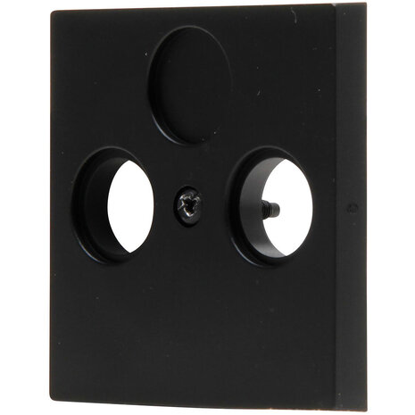 KOPP KOPP Athenis HK07 coax afdekplaat tv/radio mat zwart KOPP KOPP Athenis HK07 coax afdekplaat tv/radio mat zwart