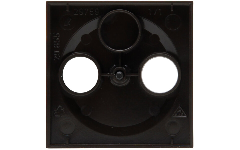 KOPP KOPP Athenis HK07 coax afdekplaat tv/radio mat zwart