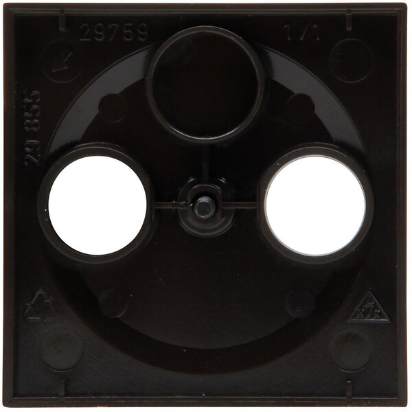 KOPP KOPP Athenis HK07 coax afdekplaat tv/radio mat zwart KOPP KOPP Athenis HK07 coax afdekplaat tv/radio mat zwart