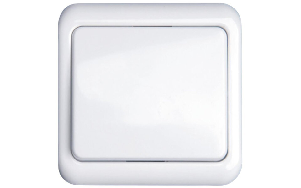 HLW LED Wisselschakelaar 1-voudig wit afdekraam 230V LED