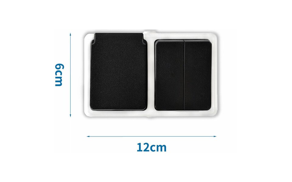 HLW LED Grijs schakelmateriaal met enkel stopcontact & 2-knops wissel HLW LED Grijs schakelmateriaal met enkel stopcontact & 2-knops wissel