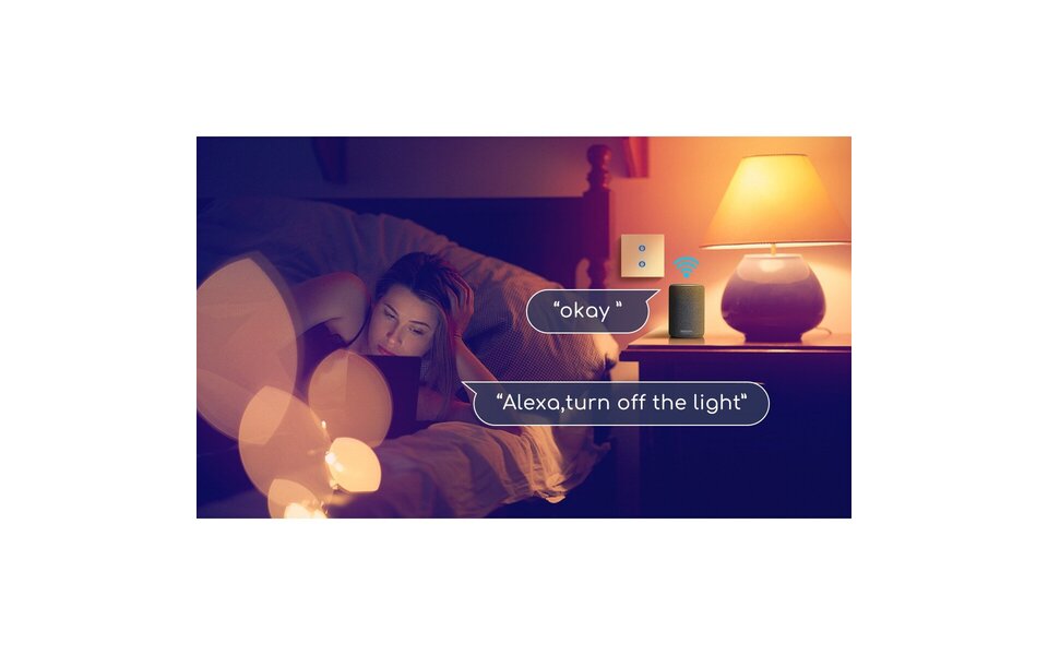 HLW LED Aigi Smarton Touchschakelaar 2‑voudig Smart WiFi