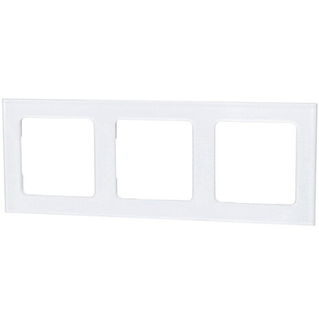 HLW LED Afdekraam Aigi Jura 3‑voudig glas wit mat - voor LED