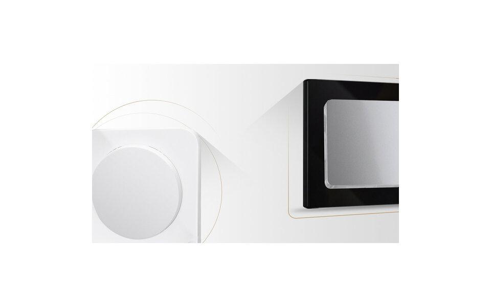 HLW LED Afdekraam Aigi Jura 3‑voudig glas wit mat - voor LED