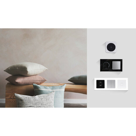 HLW LED Afdekraam Aigi Jura 3‑voudig glas wit mat - voor LED