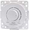 LED Dimmer Aigi Jura 3-100W Wit Mat - Druk- en Draaiknop