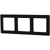 Aigi Jura 3-gang mat zwart kunststof afdekraam