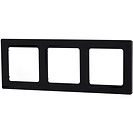 Aigi Jura 3-gang mat zwart kunststof afdekraam
