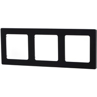 Aigi Jura 3-gang mat zwart kunststof afdekraam