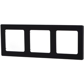 Aigi Jura 3-gang mat zwart kunststof afdekraam