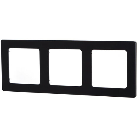 Aigi Jura 3-gang mat zwart kunststof afdekraam