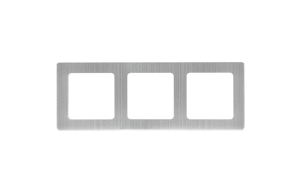 HLW LED Afdekraam Aigi Jura 3-voudig Mat Zilver 224x82mm