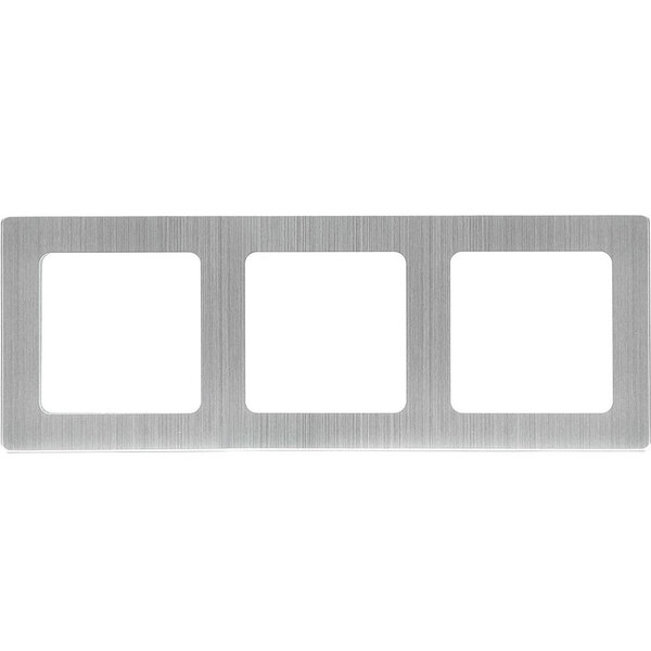 HLW LED Afdekraam Aigi Jura 3-voudig Mat Zilver 224x82mm