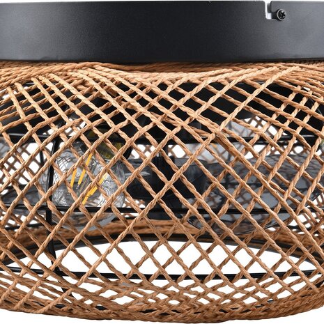 HLW LED Trion Lari LED plafondventilator 4x E27, afstandsbediening