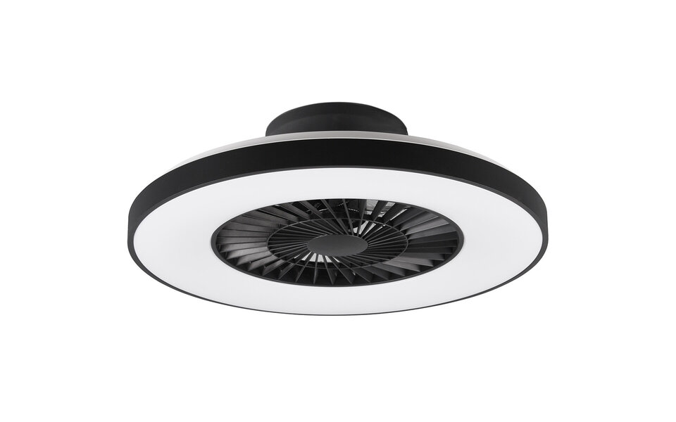 HLW LED Dimbare LED Plafondventilator 40W Mat Zwart 5000lm HLW LED Dimbare LED Plafondventilator 40W Mat Zwart 5000lm