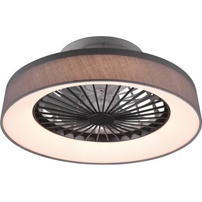 Trion Farali LED plafondventilator 30W dimbaar - mat grijs Trion Farali LED plafondventilator 30W dimbaar - mat grijs