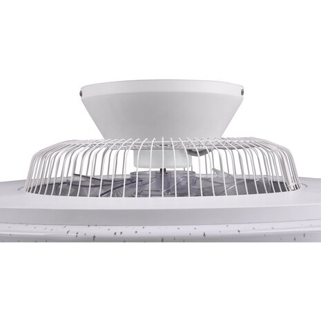 HLW LED LED plafondventilator mat chroom - 40W dimbaar, 4000lm