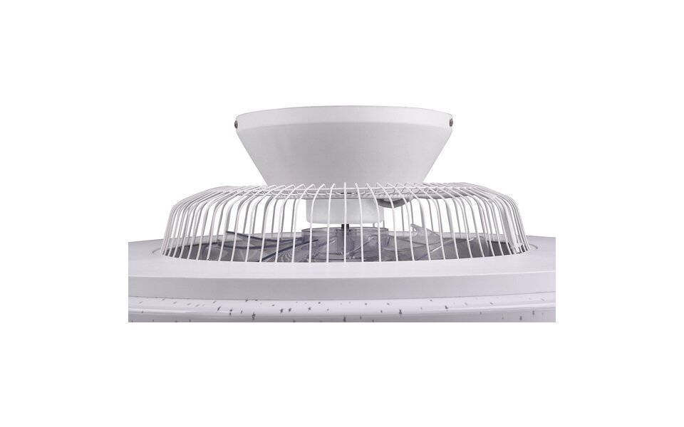 HLW LED LED plafondventilator mat chroom - 40W dimbaar, 4000lm