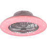 HLW LED Trion Romina LED-plafondlamp met ventilator mat titaan RGBW