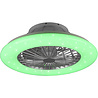 HLW LED Trion Romina LED-plafondlamp met ventilator mat titaan RGBW