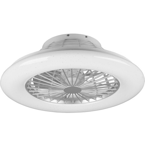 HLW LED Trion Romina LED-plafondlamp met ventilator mat titaan RGBW