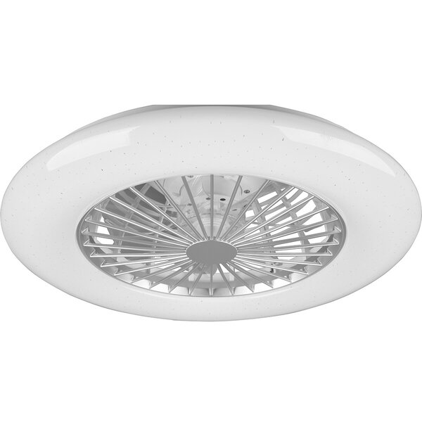 HLW LED Trion Romina LED-plafondlamp met ventilator mat titaan RGBW