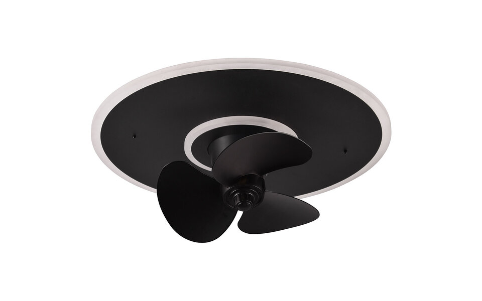 HLW LED Trion Bryan LED plafondventilator mat zwart 30W dimbaar
