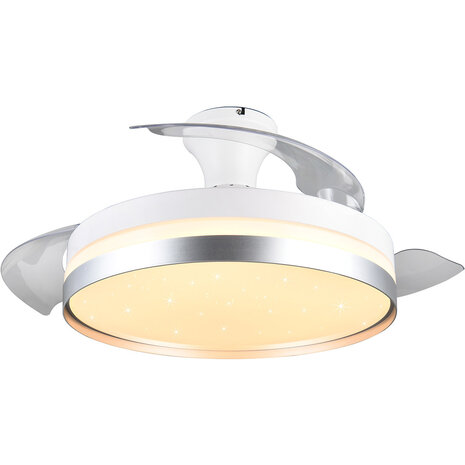 HLW LED Trion Berga LED plafondlamp met ventilator Ø1000, dimbaar